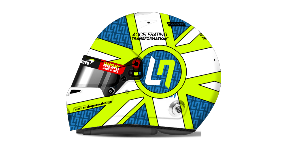 Lando Norris Helmet Design Competition Entry